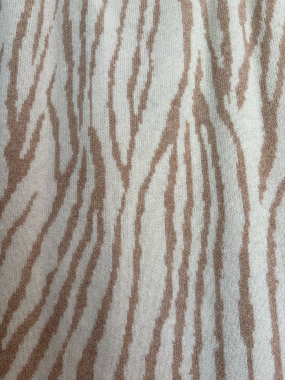 Lucy Paris Beige and Cream Zebra-Print Sleeveless Soft Midi Dress XS - Picture 4 of 6